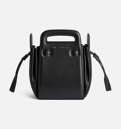 Ami Paris Bucket Accordéon Bags Black | ami-MY621