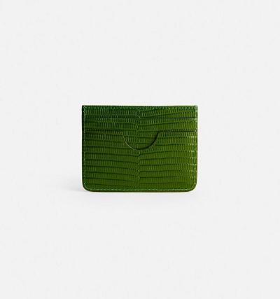 Ami Paris Card Holder Card Case Green | ami-MY527