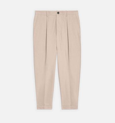 Men's Ami Paris Carrot Oversized Pants Khaki | ami-MY206