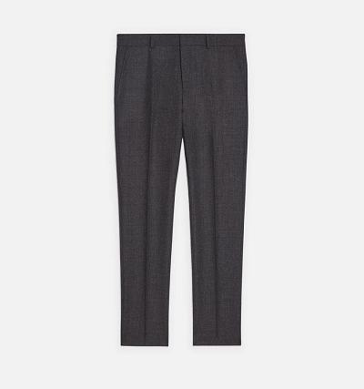 Men's Ami Paris Cigarette Fit Pants Dark Grey | ami-MY501