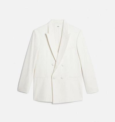 Men's Ami Paris Double Breasted Jackets White | ami-MY328