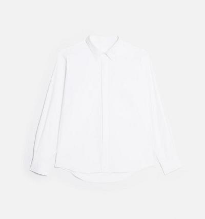 Men's Ami Paris Tonal Ami de Coeur Shirts White | ami-MY175