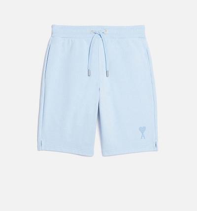 Women's Ami Paris Ami de Coeur Shorts Blue | ami-MY120