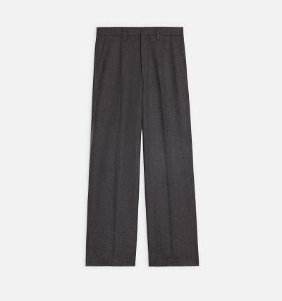 Women's Ami Paris Large Fit Pants Grey | ami-MY274