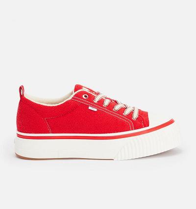 Women's Ami Paris Low Top Ami 1980 Sneakers Red | ami-MY435