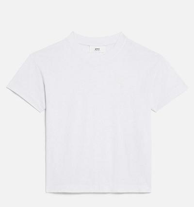 Women's Ami Paris Tonal Ami de Coeur T Shirts White | ami-MY480