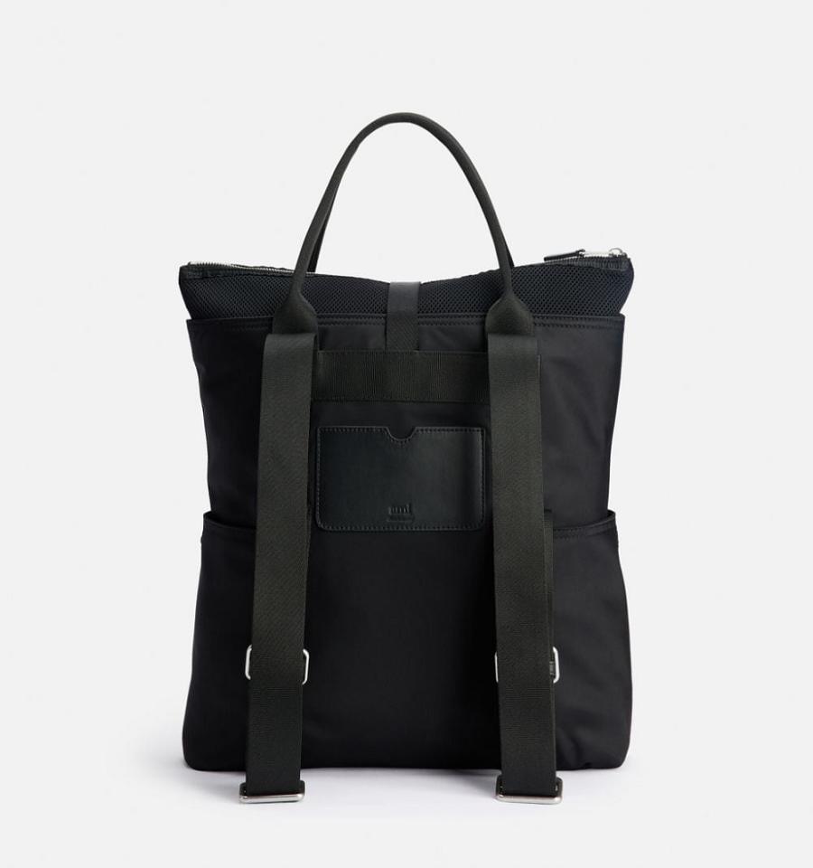 Ami Paris Ami de Coeur Hybrid Tote Backpacks Black | ami-MY321