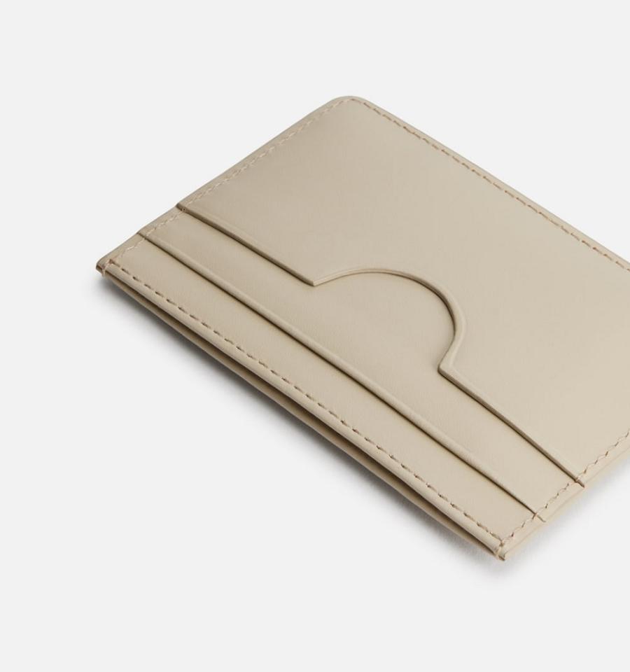 Ami Paris Card Holder Card Case Beige | ami-MY277