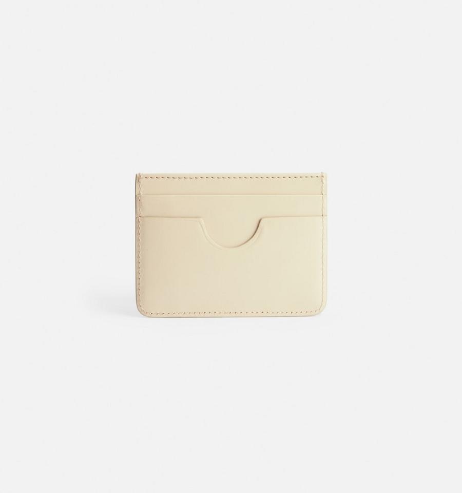 Ami Paris Card Holder Card Case Beige | ami-MY277