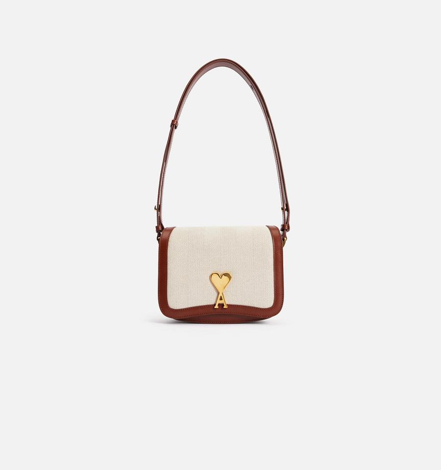 Ami Paris Paris Bags Beige / Brown | ami-MY255