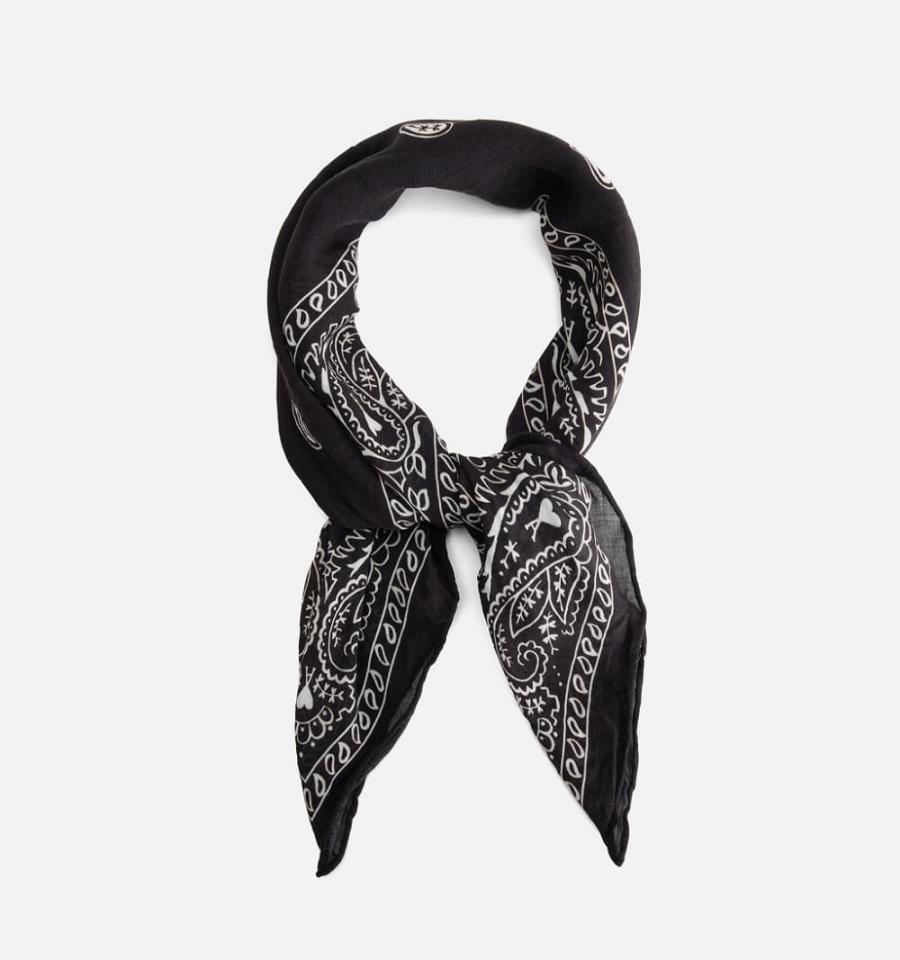 Ami Paris Scarves Black | ami-MY119