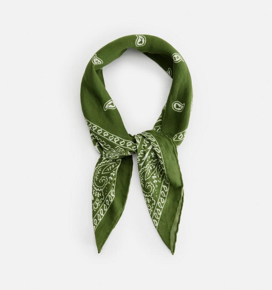 Ami Paris Scarves Green | ami-MY191