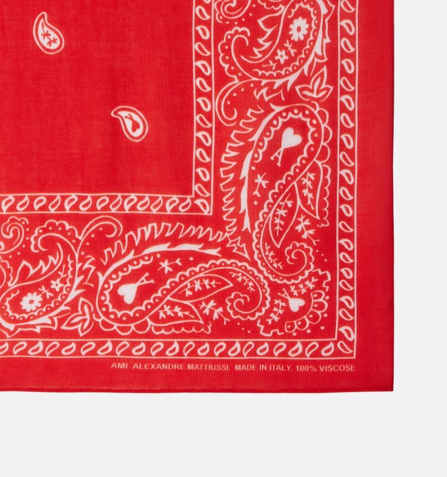 Ami Paris Scarves Red | ami-MY478