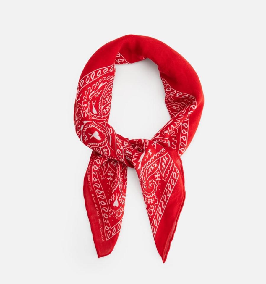 Ami Paris Scarves Red | ami-MY478