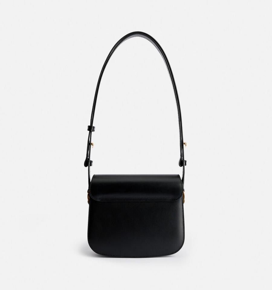 Ami Paris Small Paris Bags Black | ami-MY169