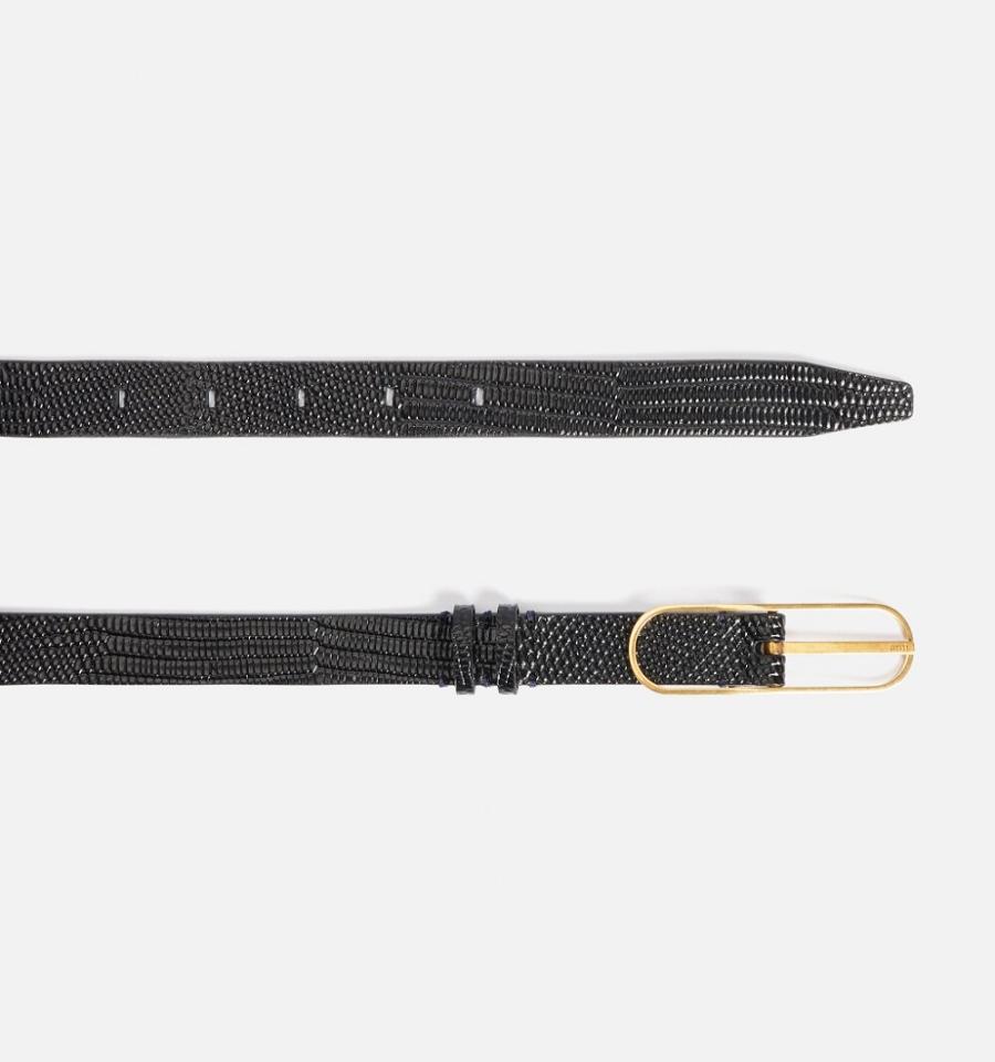 Ami Paris Thin Belt 20 Mm Belts Black | ami-MY496