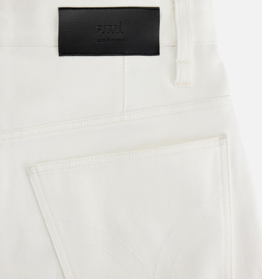 Men's Ami Paris Alex Fit Denim White | ami-MY579