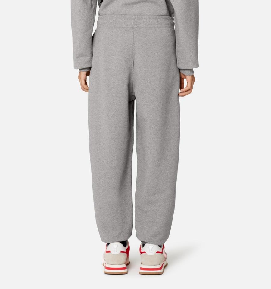 Men's Ami Paris Ami de Coeur Track Pants Grey | ami-MY445