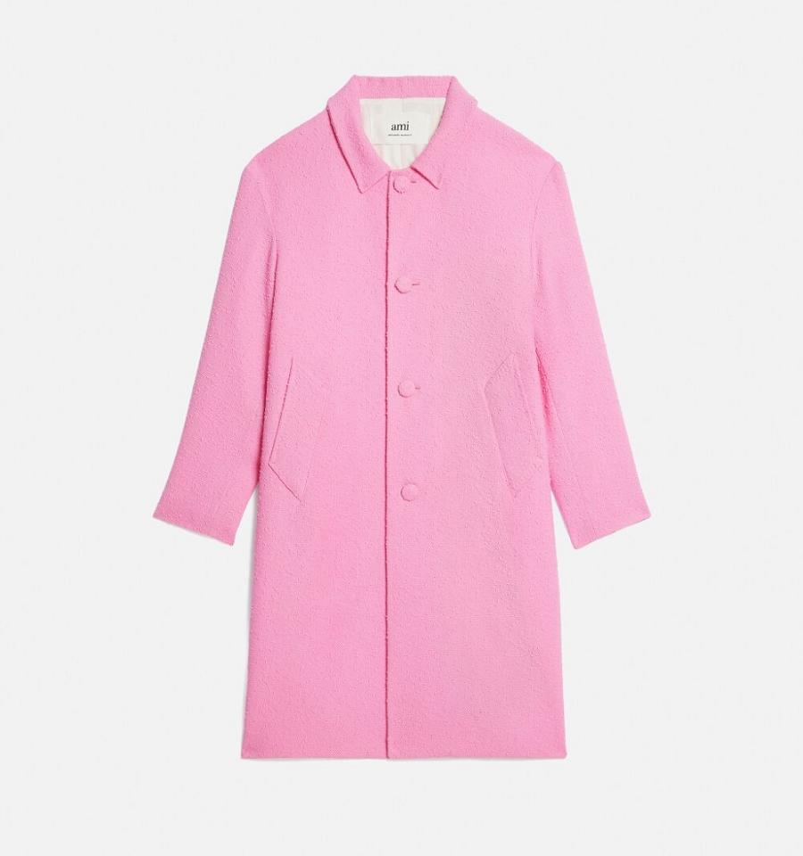 Men's Ami Paris Car Coats Pink | ami-MY386