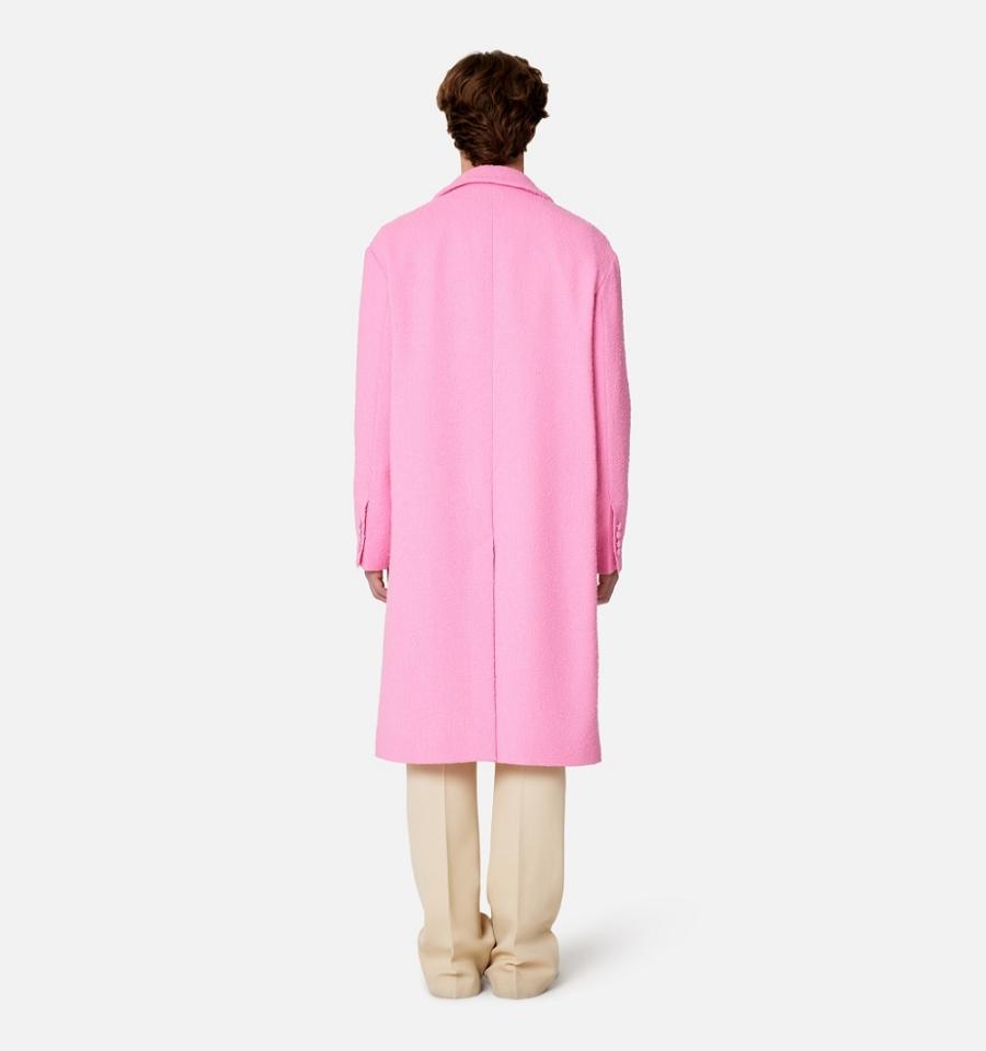 Men's Ami Paris Car Coats Pink | ami-MY386