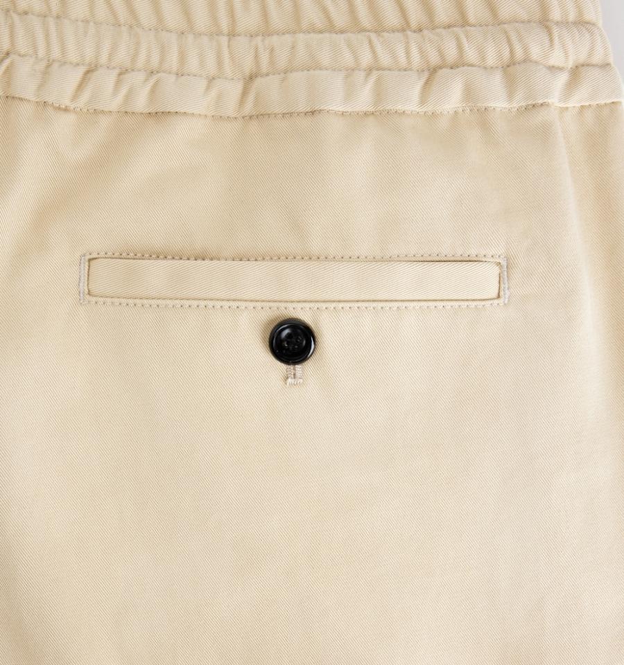 Men's Ami Paris Elasticated Waist Pants Khaki | ami-MY499