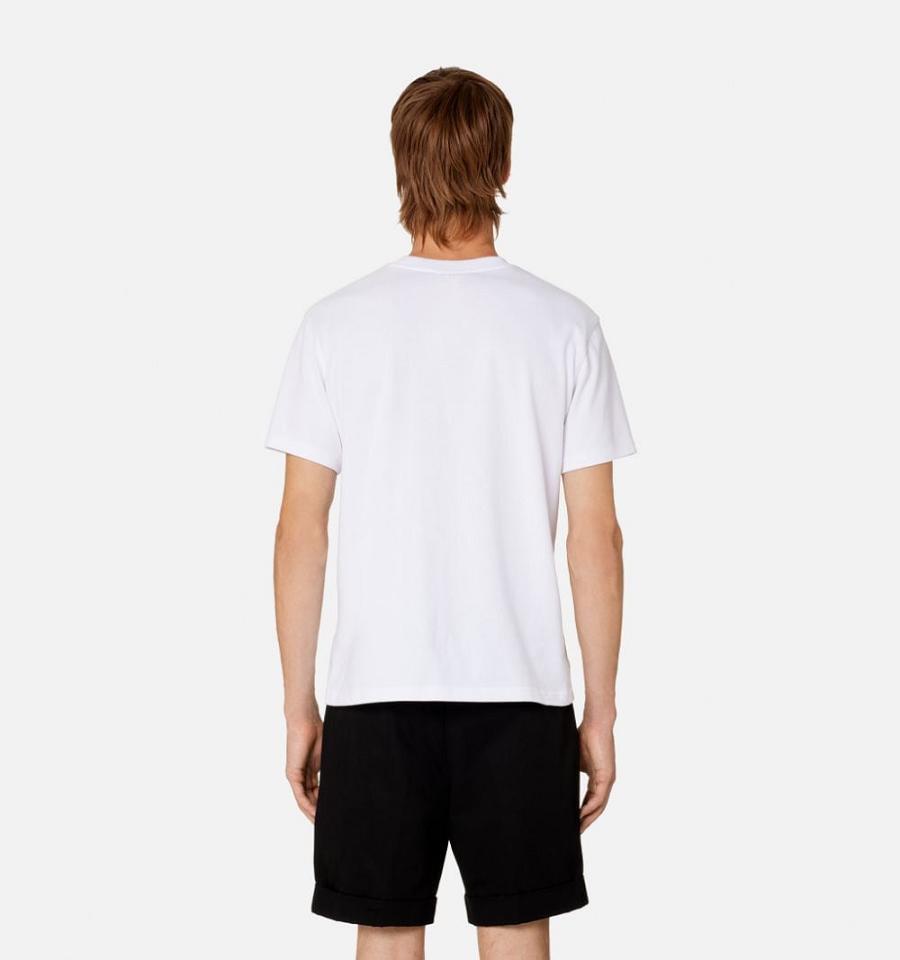 Men's Ami Paris France T Shirts White | ami-MY393