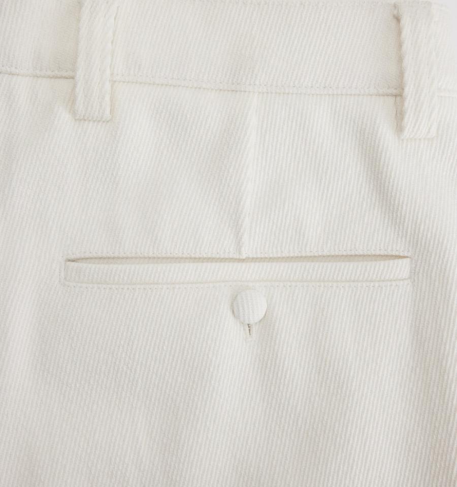 Men's Ami Paris Large Fit Pants White | ami-MY185