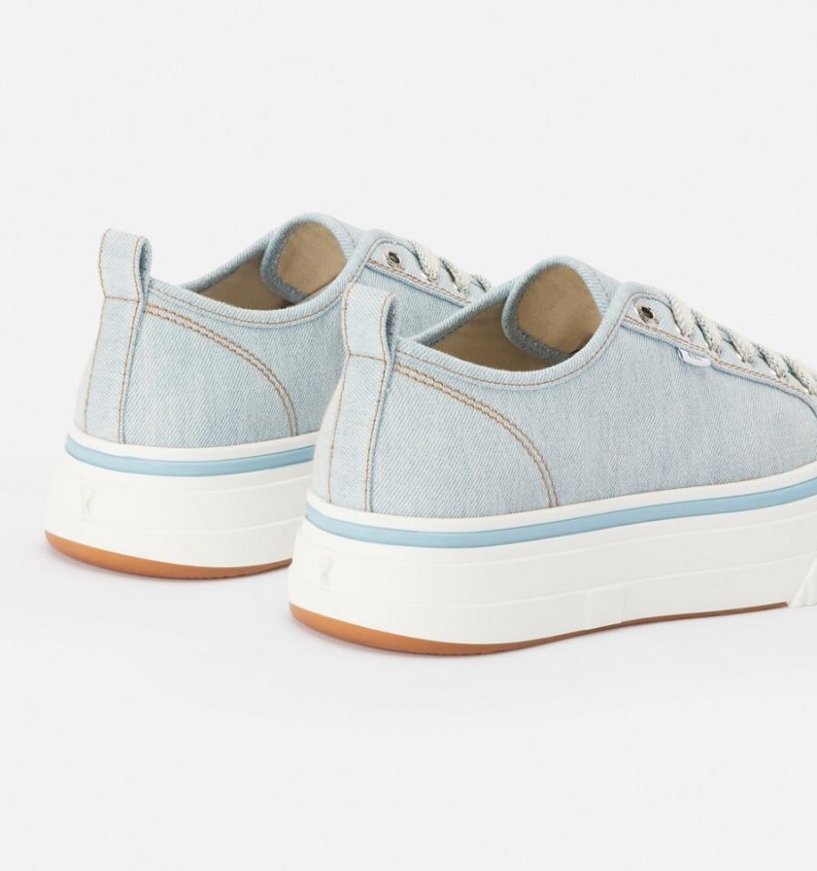 Men's Ami Paris Low Top Ami 1980 Sneakers Blue | ami-MY137