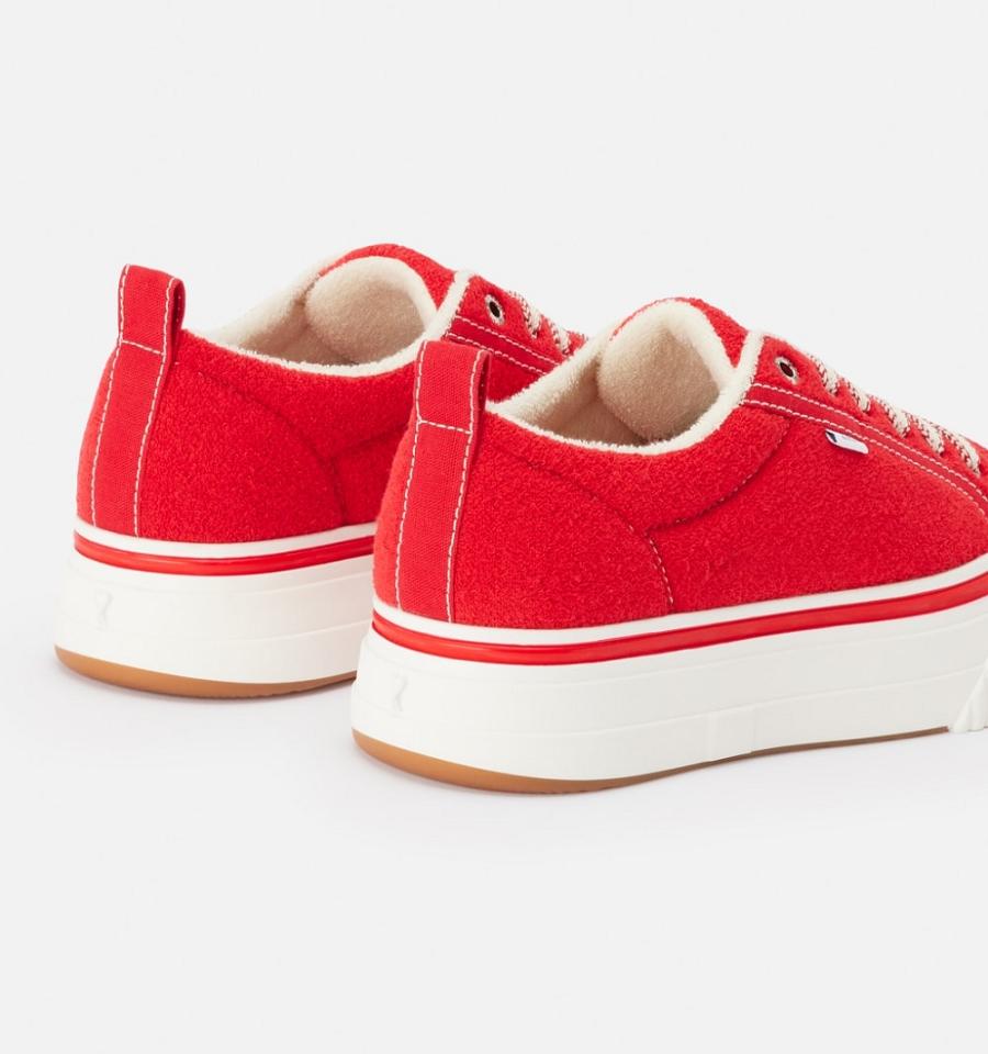 Men's Ami Paris Low Top Ami 1980 Sneakers Red | ami-MY243