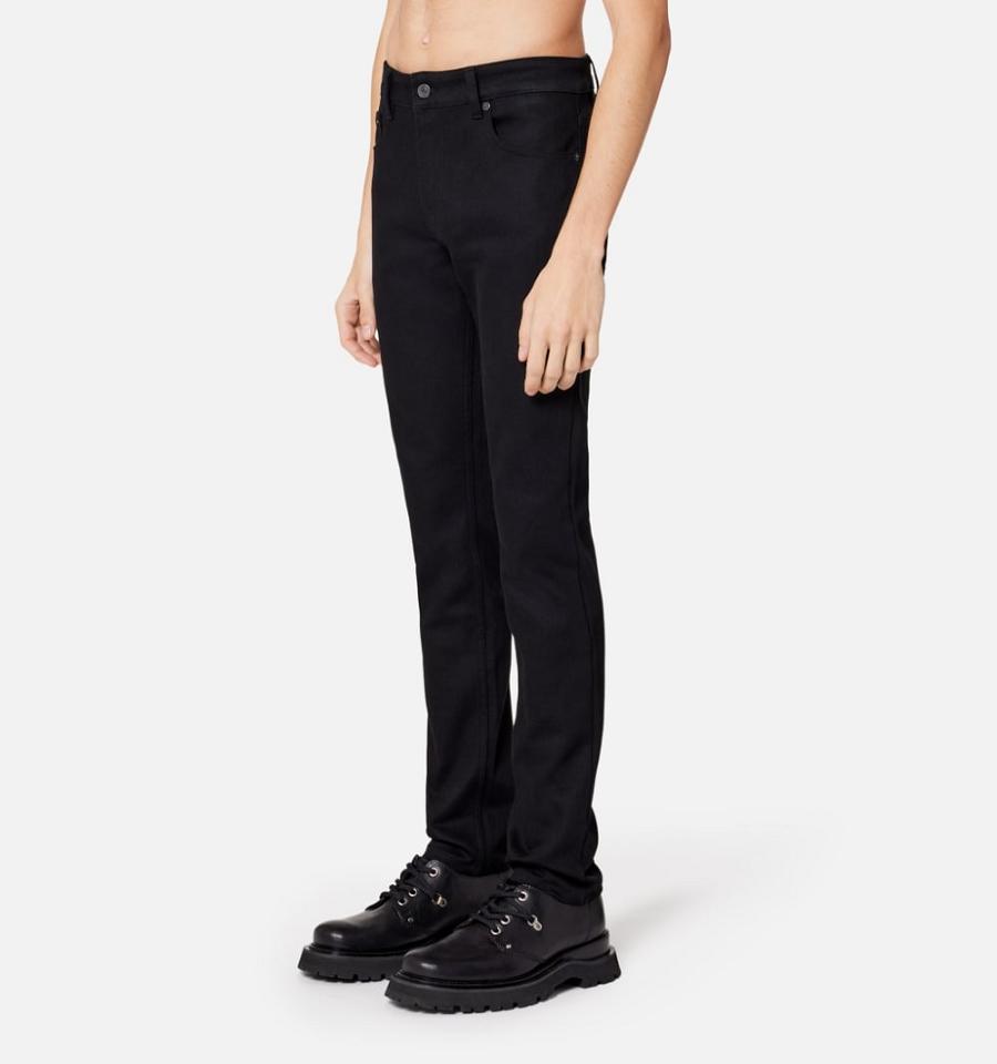 Men's Ami Paris Slim Fit Jeans Black | ami-MY218