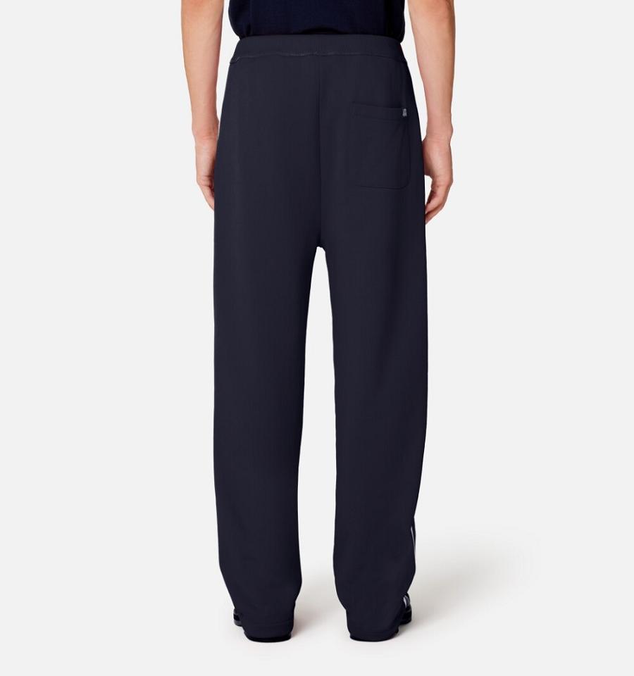 Men's Ami Paris Track Pants Navy | ami-MY326