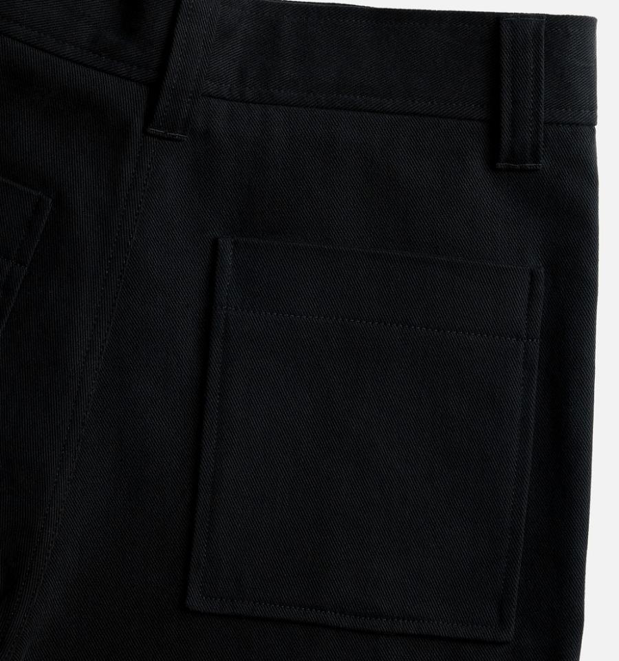 Men's Ami Paris With Elasticated Ankles Cargo Pants Black | ami-MY559