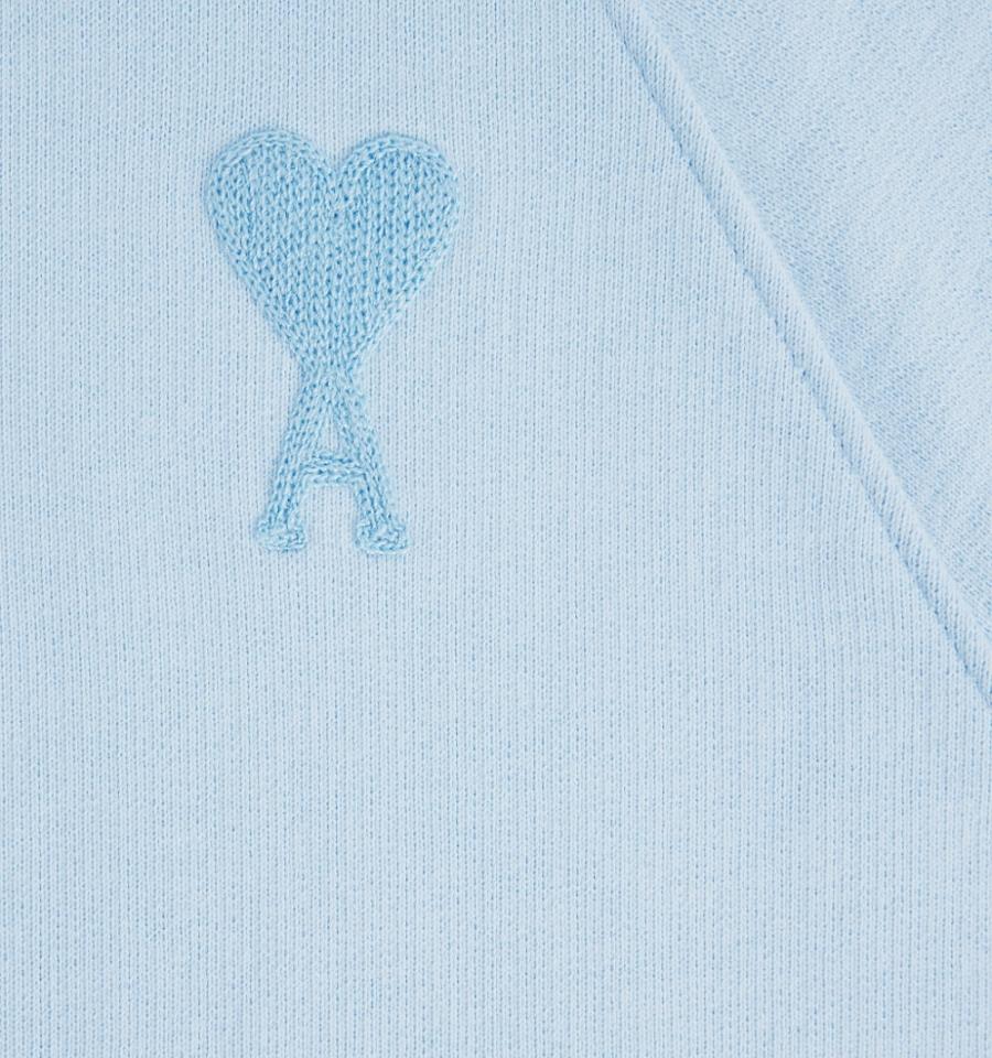 Women's Ami Paris Ami de Coeur Hoodies Blue | ami-MY582